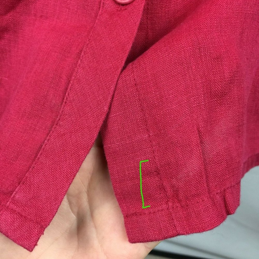 Flax S Linen Collared Button Down Long Sleeve - image 4